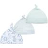 Little Me Clothes for Baby Boys’ 3 Pack Hat Set(Green Dino)