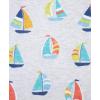 Little Me Clothes for Baby Boys’ 3-Piece Play Short Sets, 12 Months – 4 Toddler(Blue Boat)