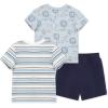 Little Me Clothes for Baby Boys’ 3-Piece Play Short Sets, 12 Months – 4 Toddler(Blue Lion)