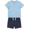 Little Me Clothes for Baby Boys’ 3-Piece Play Short Sets, 12 Months – 4 Toddler(Blue Shark)