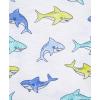 Little Me Clothes for Baby Boys’ 3-Piece Play Short Sets, 12 Months – 4 Toddler(Blue Shark)