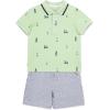 Little Me Clothes for Baby Boys’ Cotton Polo Short-Sleeve and Shorts Set, 12 Months – 4 Toddler(Blue/Yellow Golf)