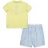 Little Me Clothes for Baby Boys’ Cotton Polo Short-Sleeve and Shorts Set, 12 Months – 4 Toddler(Blue/Yellow Sailboat)