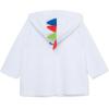 Little Me Clothes for Baby Boys’ Swimsuit Hooded Cover-Up Sets, 6 Months – 4 Toddler(White)