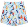 Little Me Clothes for Baby Boys’ Swimsuit Trunks, 6 Months – 4 Toddler(Blue Boat)