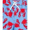 Little Me Clothes for Baby Boys’ Swimsuit Trunks, 6 Months – 4 Toddler(Blue Crab)