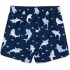 Little Me Clothes for Baby Boys’ Swimsuit Trunks, 6 Months – 4 Toddler(Blue/White Shark)