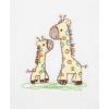 Little Me Clothes for Baby Boys’ and Girls’ 2 Bibs and 1 Burp Cloth Set, Soft Cotton Feeding Essentials with Velcro Closures(Giraffe)