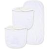 Little Me Clothes for Baby Boys’ and Girls’ 2 Bibs and 1 Burp Cloth Set, Soft Cotton Feeding Essentials with Velcro Closures(Giraffe)