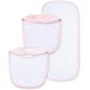 Little Me Clothes for Baby Boys’ and Girls’ 2 Bibs and 1 Burp Cloth Set, Soft Cotton Feeding Essentials with Velcro Closures(Pink/Ballerina)