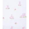 Little Me Clothes for Baby Boys’ and Girls’ 2 Bibs and 1 Burp Cloth Set, Soft Cotton Feeding Essentials with Velcro Closures(Pink/Bunnies)