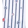 Little Me Clothes for Baby Boys’ and Girls’ 2 Bibs and 1 Burp Cloth Set, Soft Cotton Feeding Essentials with Velcro Closures(Sports)