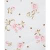 Little Me Clothes for Baby Boys’ and Girls’ 2 Bibs and 1 Burp Cloth Set, Soft Cotton Feeding Essentials with Velcro Closures(White Floral Rose)