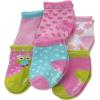Little Me baby-girls 6 Pack Variety Socks(Happy Owl)
