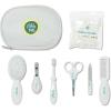 Little Me Baby Grooming Set – 8 Piece Essential Kit with Brush, Comb, Nail Clippers, Nail File, Toothbrush, Safety Swabs, and Travel Zipper Pouch – Baby Grooming Tools