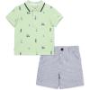 Little Me Clothes for Baby Boys’ Cotton Polo Short-Sleeve and Shorts Set, 12 Months – 4 Toddler(Blue/Yellow Golf)