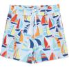 Little Me Clothes for Baby Boys’ Swimsuit Trunks, 6 Months – 4 Toddler(Blue Boat)