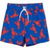 Little Me Clothes for Baby Boys’ Swimsuit Trunks, 6 Months – 4 Toddler(Blue Lobster)