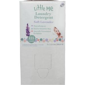 Little Me Soft Lavender Laundry Detergent 5 Liter Bag-in-a-Box with Dispenser Faucet – Hypoallergenic, Paraben-Free and Biodegradable – Safe for Baby’s Sensitive Skin, and Eco-Friendly