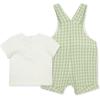 Little Me Baby-Boys 2-piece Gauze Tee Shirt and Shortall Set, 3 to 12 Months
