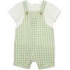 Little Me Baby-Boys 2-piece Gauze Tee Shirt and Shortall Set, 3 to 12 Months