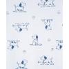 Little Me Clothes for Baby Boys’ 2-Piece Nightgown and Cap Set 100% Cotton with Elastic Bottom, Baby Essentials, 0-3 Months(White Print Puppy)