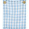 Little Me Clothes for Baby Boys’ Gauze Sunsuit and Hat Set, 3 to 12 Months(Placid Blue/Marsmallow)