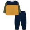 Little Me Clothes for Baby Boys’ Long Sleeve Polo Shirt and Pant Sets, 12 Months – 4T(Colorblock)