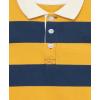 Little Me Clothes for Baby Boys’ Long Sleeve Polo Shirt and Pant Sets, 12 Months – 4T(Yellow Rugby Stripe)