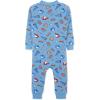 Little Me Clothes for Baby Boys’ Zip Front Pajama Footie, 12-24 Months(Little Boy Blue)