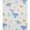 Little Me Clothes for Baby Boys’ Zip Front Pajama Footie, 12-24 Months(Marshmallow)