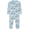 Little Me Clothes for Baby Boys’ Zip Front Pajama Footie, 12-24 Months(Nantucket Blue)