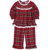 Little Me Clothes for Baby Boys’ and Girls’ Christmas Matching Plaid Pajamas and Nightgowns, 3 Months up to Girls 10(Xmas Holiday Christmas Plaid Coat Girls)