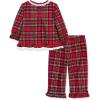 Little Me Clothes for Baby Boys’ and Girls’ Christmas Matching Plaid Pajamas and Nightgowns, 3 Months up to Girls 10(Xmas Holiday Christmas Plaid Coat Girls)