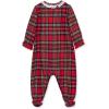 Little Me Clothes for Baby Boys’ and Girls’ Christmas Matching Plaid Pajamas and Nightgowns, 3 Months up to Girls 10(Xmas Holiday Christmas Plaid Footie Sleeper Girls)