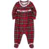 Little Me Clothes for Baby Boys’ and Girls’ Christmas Matching Plaid Pajamas and Nightgowns, 3 Months up to Girls 10(Xmas Holiday Christmas Plaid Footie Sleeper Girls)
