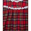 Little Me Clothes for Baby Boys’ and Girls’ Christmas Matching Plaid Pajamas and Nightgowns, 3 Months up to Girls 10(Xmas Holiday Christmas Plaid Nightgown Girls)