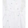 Little Me Clothes for Baby Girls’ 100% Cotton Romper and Headband Set, 3-12 Months(White/Multi)