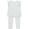 Little Me Clothes for Baby Girls’ 3-Piece Tunic and Pant Play Sets, 12 Months – 4 Toddler(Floral)