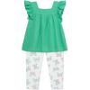 Little Me Clothes for Baby Girls’ 3-Piece Tunic and Pant Play Sets, 12 Months – 4 Toddler(Ivory Print)