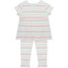 Little Me Clothes for Baby Girls’ 3-Piece Tunic and Pant Play Sets, 12 Months – 4 Toddler(Pink)