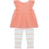 Little Me Clothes for Baby Girls’ 3-Piece Tunic and Pant Play Sets, 12 Months – 4 Toddler(Pink)