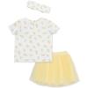 Little Me Clothes for Baby Girls’ Fashion Skirt and Headband Set, Pink, 12 Months – 4 Toddler(Yellow)