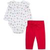 Little Me Clothes for Baby Girls’ Holiday Bodysuit and Dress Set, 3 Months – 12 Months(Christmas Red Holiday)