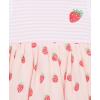 Little Me Clothes for Baby Girls’ Popover Bodysuit Dress and Hat Set, 3-12 Months(Chrystal Rose/White)