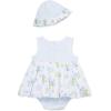 Little Me Clothes for Baby Girls’ Popover Bodysuit Dress and Hat Set, 3-12 Months(Nantucket Breeze)