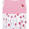 Little Me Clothes for Baby Girls’ Popover Bodysuit Dress and Hat Set, 3-12 Months(Rouge Red/White)