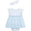 Little Me Clothes for Baby Girls’ Popover Bodysuit Dress and Headband Set, 3-12 Months(Nantucket Breeze/Multi)