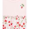 Little Me Clothes for Baby Girls’ Popover Bodysuit Dress and Headband Set, 3-12 Months(Pink Strawberries)