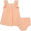Little Me Clothes for Baby Girls’ Sundress with Panty, 12 Months – 4 Toddler(Peach Pearl)